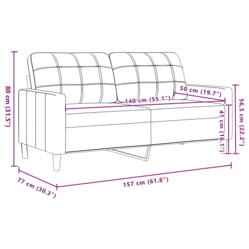 Dvosjed crni 140 cm baršunasti - Crna 1 140 cm Cijena
