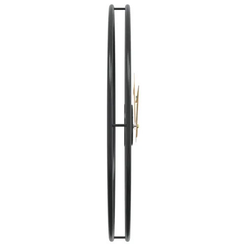 Zidni sat crni Ø 50 cm željezni - Crna Cijena