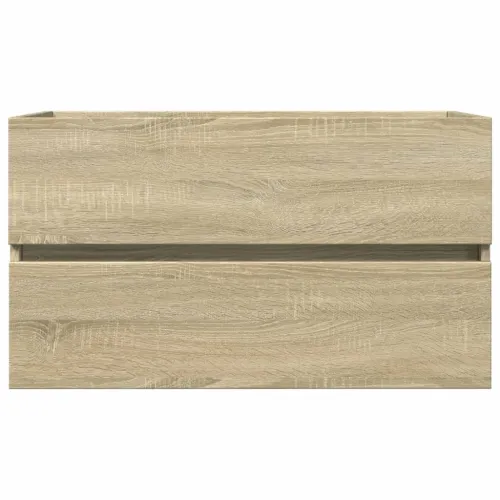 2-dijelni set kupaonskog namještaja od keramike i drva - sonoma hrast 80 x 38.5 x 45 cm bez slavine i odvoda Cijena