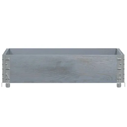 Okvir za palete sivi 80 x 60 cm od masivne borovine - Siva 80 x 60 cm 1 Cijena