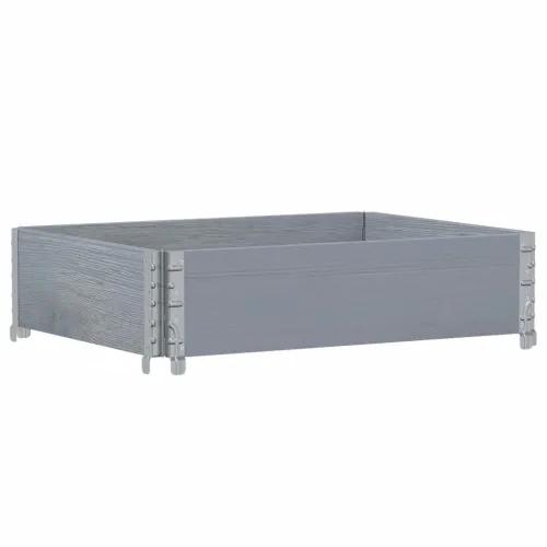 Okvir za palete sivi 80 x 60 cm od masivne borovine - Siva 80 x 60 cm 1 Cijena