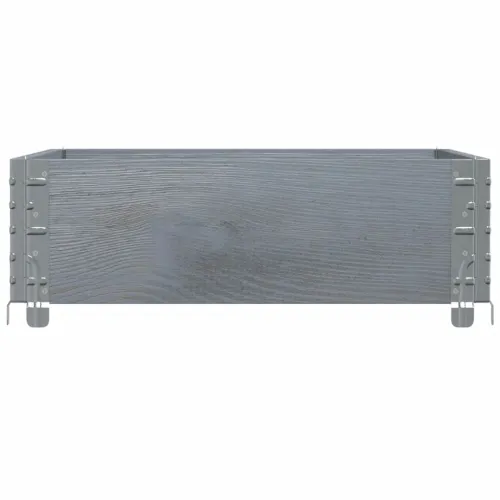Okvir za palete sivi 80 x 60 cm od masivne borovine - Siva 80 x 60 cm 1 Cijena