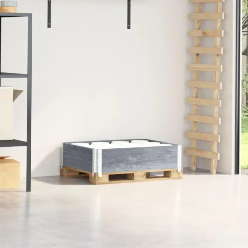 Okvir za palete sivi 80 x 60 cm od masivne borovine - Siva 80 x 60 cm 1 Cijena