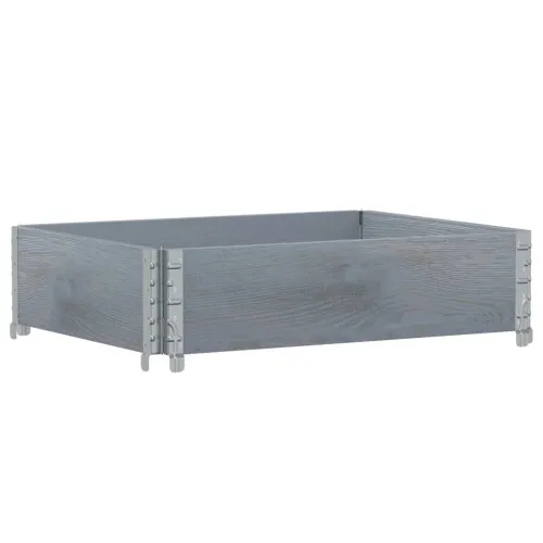 Okvir za palete sivi 80 x 60 cm od masivne borovine - Siva 80 x 60 cm 1 Cijena