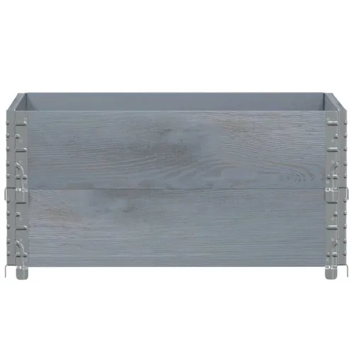 Okviri za palete 2 kom sivi 80x60 cm od masivne borovine - Siva 80 x 60 cm 2 Cijena