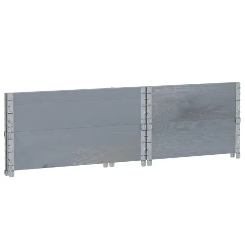Okviri za palete 2 kom sivi 80x60 cm od masivne borovine - Siva 80 x 60 cm 2 Cijena