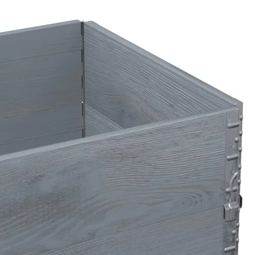 Okviri za palete 2 kom sivi 80x60 cm od masivne borovine - Siva 80 x 60 cm 2 Cijena