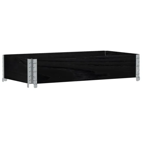Okvir za palete crni 100 x 50 cm od masivne borovine - Crna 100 x 50 cm 1 Cijena