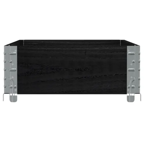 Okvir za palete crni 100 x 50 cm od masivne borovine - Crna 100 x 50 cm 1 Cijena