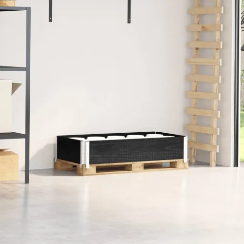 Okvir za palete crni 100 x 50 cm od masivne borovine - Crna 100 x 50 cm 1 Cijena