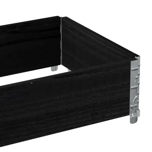 Okvir za palete crni 100 x 50 cm od masivne borovine - Crna 100 x 50 cm 1 Cijena