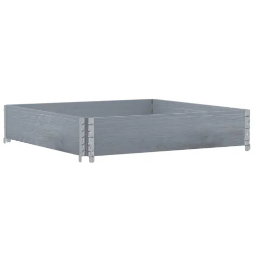 Okviri za palete sivi 100x100 cm od masivne borovine - Siva 100 x 100 cm 1 Cijena