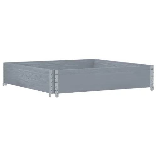 Okviri za palete sivi 100x100 cm od masivne borovine - Siva 100 x 100 cm 1 Cijena