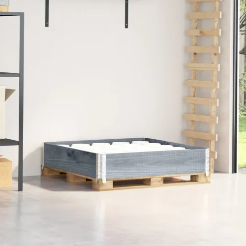 Okviri za palete sivi 100x100 cm od masivne borovine - Siva 100 x 100 cm 1 Cijena