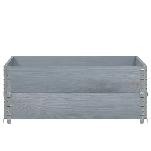 Okviri za palete 2 kom sivi 100 x 100 cm od masivne borovine - Siva 100 x 100 cm 2 Cijena