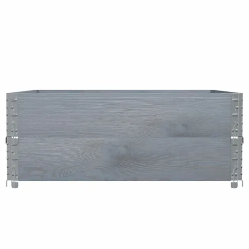 Okviri za palete 2 kom sivi 100 x 100 cm od masivne borovine - Siva 100 x 100 cm 2 Cijena