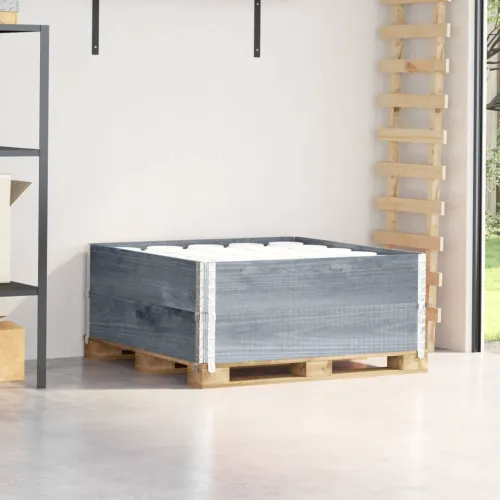 Okviri za palete 2 kom sivi 100 x 100 cm od masivne borovine - Siva 100 x 100 cm 2 Cijena