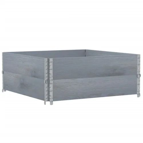 Okviri za palete 2 kom sivi 100 x 100 cm od masivne borovine - Siva 100 x 100 cm 2 Cijena