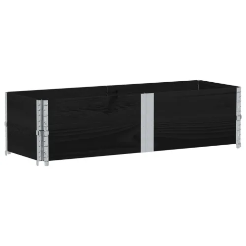 Okviri za palete 2 kom crni 150x50 cm od masivne borovine - Crna 150 x 50 cm 2 Cijena