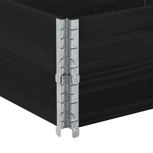 Okviri za palete 2 kom crni 150x50 cm od masivne borovine - Crna 150 x 50 cm 2 Cijena