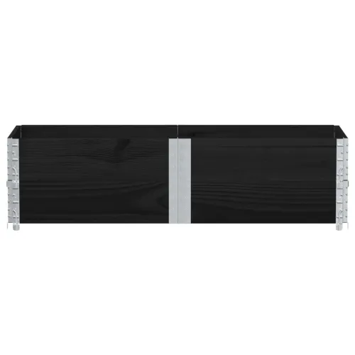 Okviri za palete 2 kom crni 150x50 cm od masivne borovine - Crna 150 x 50 cm 2 Cijena