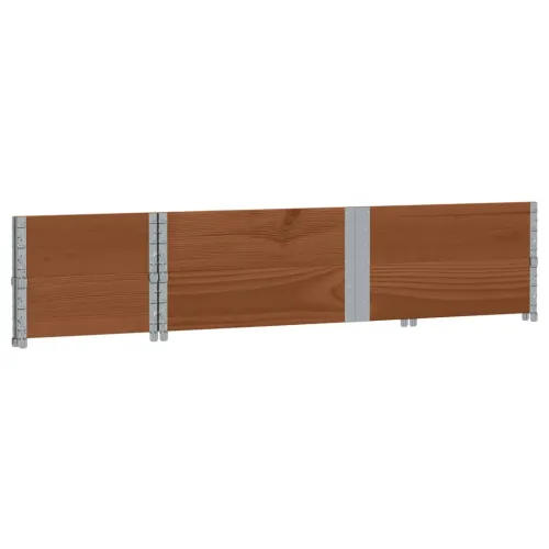 Okviri za palete 2 kom smeđi 150x50 cm od masivne borovine - Tamno smeđa 150 x 50 cm 2 Cijena