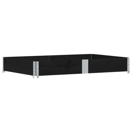 Okviri za palete crni 150x100 cm od masivne borovine - Crna 150 x 100 cm 1 Cijena