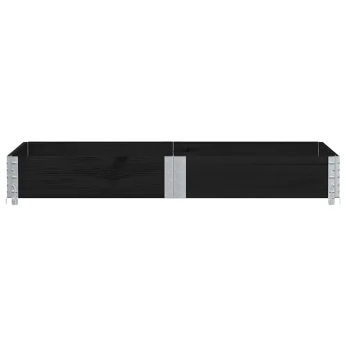Okviri za palete crni 150x100 cm od masivne borovine - Crna 150 x 100 cm 1 Cijena