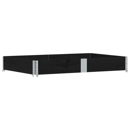 Okviri za palete crni 150x100 cm od masivne borovine - Crna 150 x 100 cm 1 Cijena