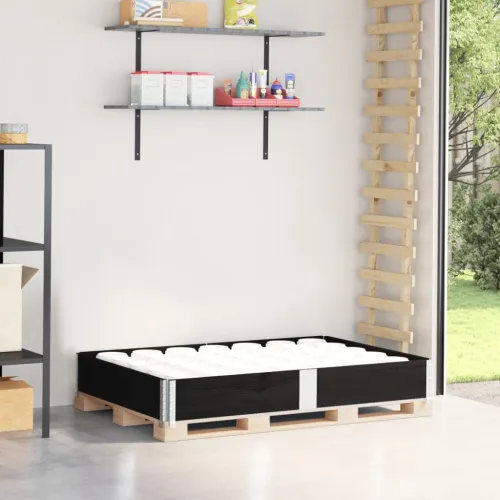 Okviri za palete crni 150x100 cm od masivne borovine - Crna 150 x 100 cm 1 Cijena