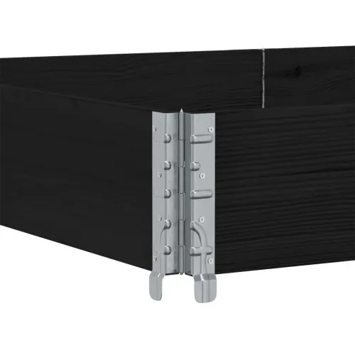 Okviri za palete crni 150x100 cm od masivne borovine - Crna 150 x 100 cm 1 Cijena