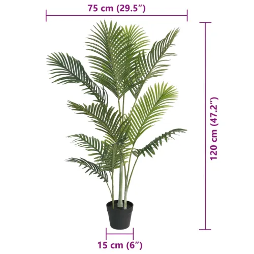 Umjetna palma zelena 120 cm PP - 120 cm Cijena
