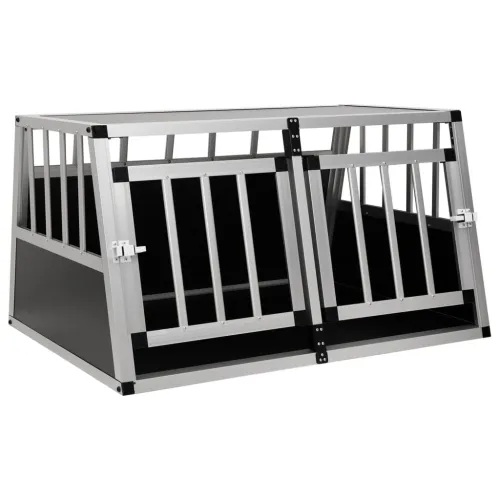 Kavez za pse s dvostrukim vratima 89 x 69 x 50 cm - 89 x 69 x 50 cm Cijena