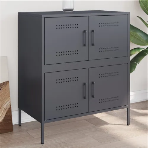 Komoda antracit 68 x 39 x 79 cm čelična - Antracit 1 Cijena