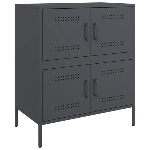Komoda antracit 68 x 39 x 79 cm čelična - Antracit 1 Cijena