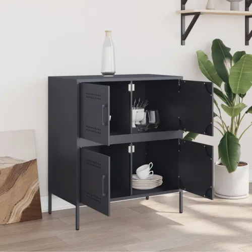 Komoda antracit 68 x 39 x 79 cm čelična - Antracit 1 Cijena