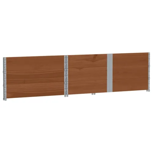 Okviri za palete 3 smeđi 150x100 cm od masivne borovine - Tamno smeđa 150 x 100 cm 3 Cijena