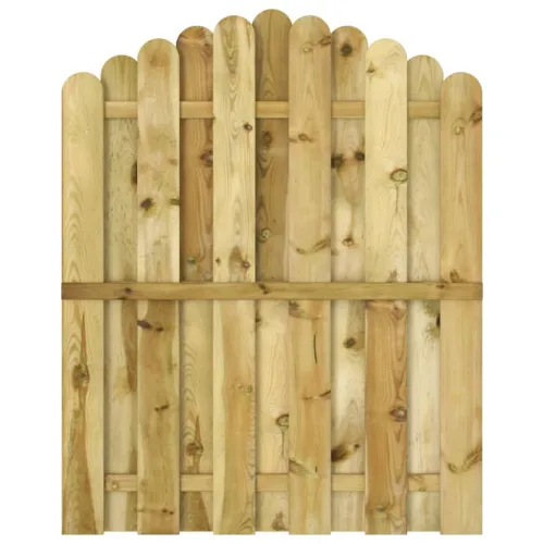 Dvorišna vrata - Vrtna vrata od impregnirane borovine 100 x 125 cm - 100 x 125 cm lučni vrh Cijena