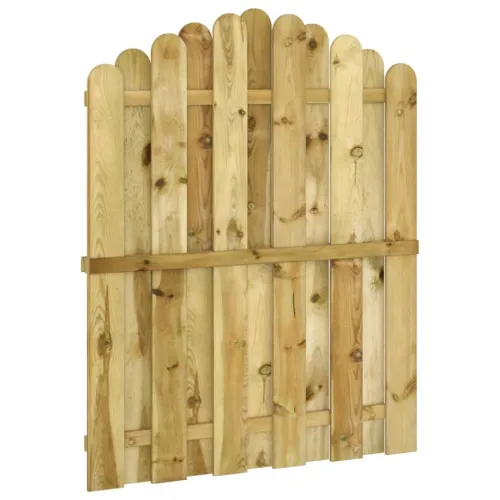 Dvorišna vrata - Vrtna vrata od impregnirane borovine 100 x 125 cm - 100 x 125 cm lučni vrh Cijena