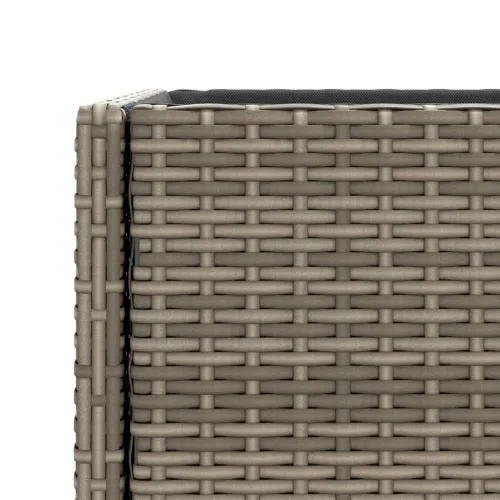 Vrtna sadilica s policom siva od poliratana - Siva 90 x 40 x 75 cm 1 Cijena