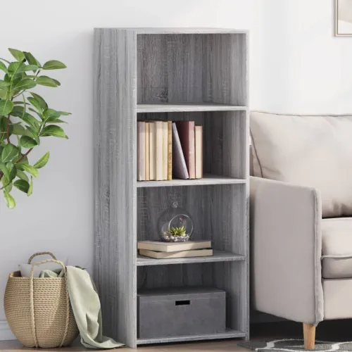 Visoka komoda siva boja hrasta 50x41x124 cm konstruirano drvo - Sivi hrast sonoma 1 Cijena