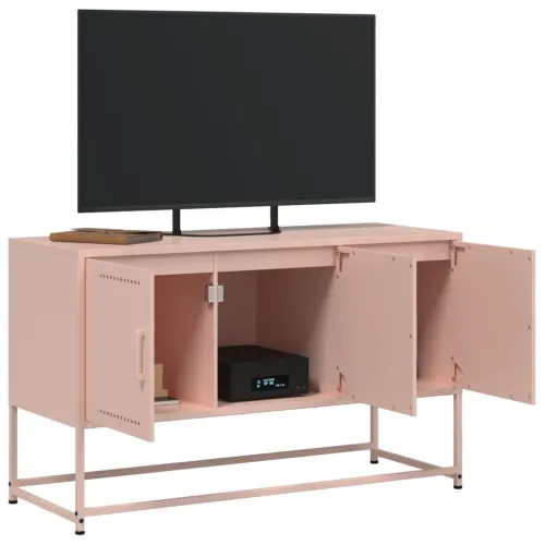 TV ormarić ružičasti 100,5x39x60,5 cm čelični - Ružičasta 1 Cijena