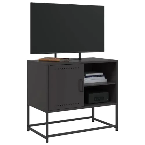 TV ormarić crni 68x39x60,5 cm čelični - Crna 1 Cijena