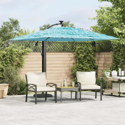 Vrtni suncobran s čeličnom šipkom plavi 246x246x230 cm - Plava 246 x 246 x 230 cm Cijena