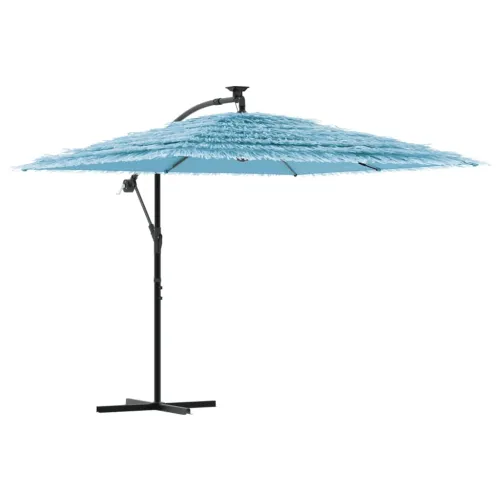 Vrtni suncobran s čeličnom šipkom plavi 246x246x230 cm - Plava 246 x 246 x 230 cm Cijena