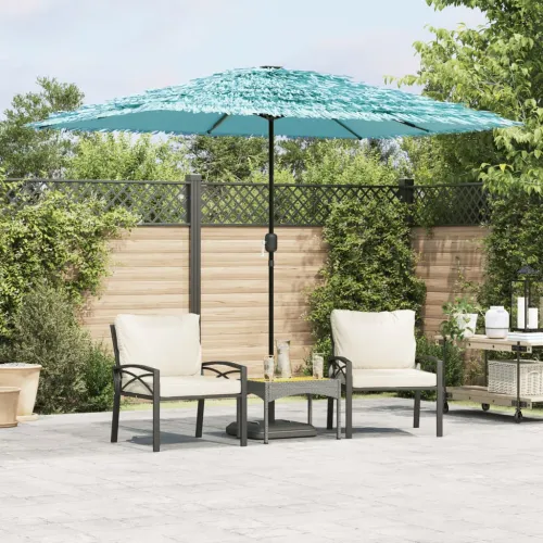 Vrtni suncobran s čeličnom šipkom plavi 300 x 200 x 250 cm - Plava 300 x 200 x 250 cm Cijena