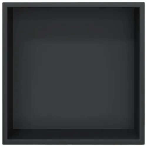 Niša za tuš mat crna 32x32x9 cm nehrđajući čelik - Crna Cijena