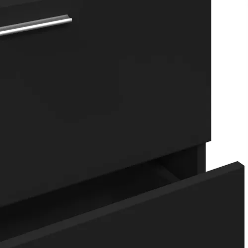 Ormarić za Lavabo - Umivaonik crni 59 x 37 x 59 cm od konstruiranog drva - Crna 59 x 37 x 59 cm Cijena