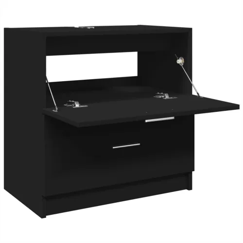 Ormarić za Lavabo - Umivaonik crni 59 x 37 x 59 cm od konstruiranog drva - Crna 59 x 37 x 59 cm Cijena