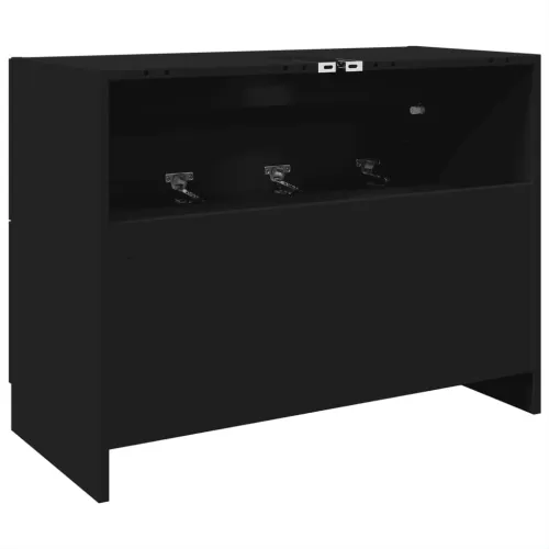 Ormarić za Lavabo - Umivaonik crni 78 x 37 x 59 cm od konstruiranog drva - Crna 78 x 37 x 59 cm Cijena